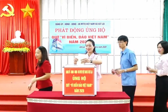 Xã Vật Lại phát động ủng hộ Quỹ “Vì biển, đảo Việt Nam” năm 2026