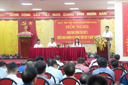 Phường Yên Nghĩa giữ vững đà phát triển, triển khai nhiệm vụ quý II-2026