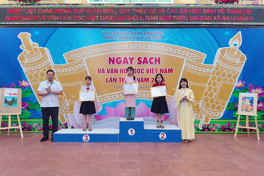 Xã An Khánh: Lan tỏa tình yêu tri thức tại Ngày hội sách và văn hóa đọc Việt Nam