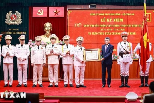 Thủ tướng Lê Minh Hưng: Tên gọi “Cảnh sát hình sự” mãi là niềm tin cậy của nhân dân