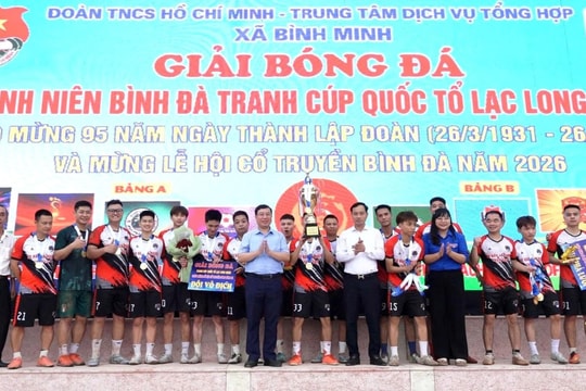 Bế mạc Giải bóng đá thanh niên Bình Đà năm 2026