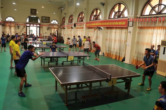 Sôi nổi Giải Bóng bàn xã Hồng Sơn mở rộng năm 2026