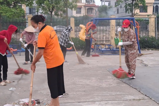 Phường Tây Tựu xây dựng nếp sống xanh từ việc duy trì vệ sinh cuối tuần