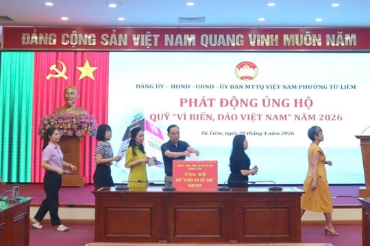Phường Từ Liêm phát động ủng hộ Quỹ “Vì biển, đảo Việt Nam” năm 2026
