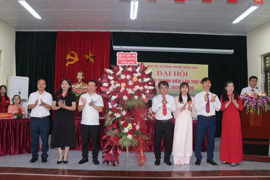Đại hội Hợp tác xã nông nghiệp Hồng Sơn nhiệm kỳ 2025–2030: Mở ra chặng đường phát triển mới