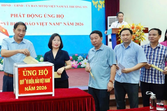 Thường Tín phát động ủng hộ quỹ "Vì biển, đảo Việt Nam" năm 2026