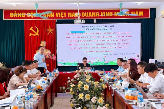 Phường Thanh Liệt: Tăng cường quản lý, nâng cao chất lượng bữa ăn bán trú trong trường học