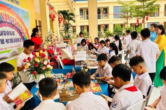 Xã Đại Xuyên lan toả văn hoá đọc đến đông đảo học sinh