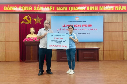 Phường Lĩnh Nam phát động ủng hộ Quỹ “Vì biển, đảo Việt Nam” năm 2026