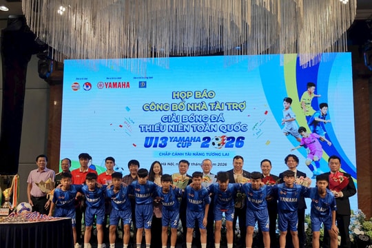 Giải U13 toàn quốc Yamaha Cup 2026 mở rộng độ tuổi: Cầu thủ sinh năm 2015 lần đầu góp mặt