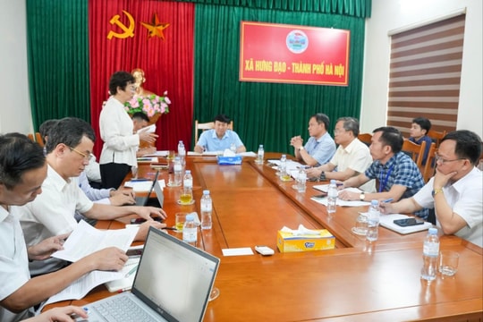 Đoàn giám sát MTTQ thành phố Hà Nội làm việc tại xã Hưng Đạo về bảo vệ môi trường