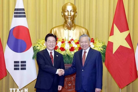 Tổng Bí thư, Chủ tịch nước Tô Lâm hội đàm với Tổng thống Hàn Quốc Lee Jae Myung