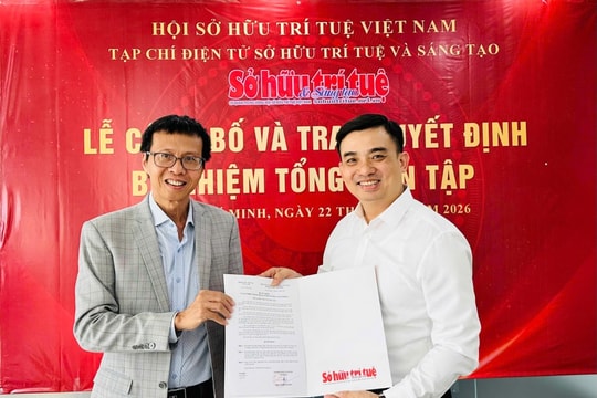 Bổ nhiệm tân Tổng Biên tập Tạp chí điện tử Sở hữu Trí tuệ và Sáng tạo