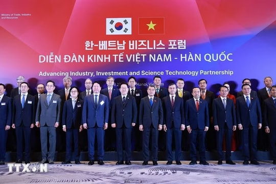 Thủ tướng Lê Minh Hưng và Tổng thống Hàn Quốc dự Diễn đàn kinh tế Việt Nam - Hàn Quốc