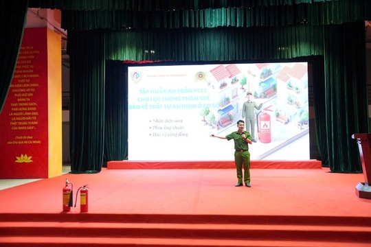 Gia Lâm: Tập huấn nghiệp vụ phòng cháy, chữa cháy cho lực lượng cơ sở