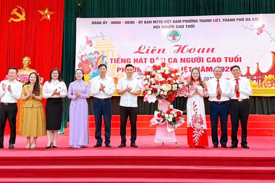 Sôi nổi Liên hoan “Tiếng hát dân ca Người cao tuổi” phường Thanh Liệt năm 2026