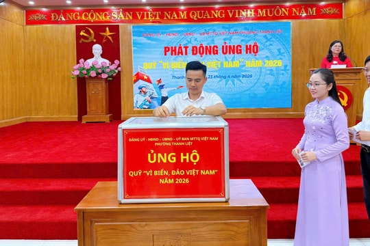 Thanh Liệt phát động ủng hộ Quỹ “Vì biển, đảo Việt Nam” 2026