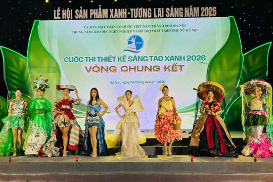 Độc đáo thời trang tái chế tại chung kết "Thiết kế sáng tạo xanh"