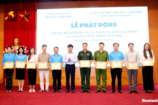 Nghĩa Đô phát động Tháng hành động an toàn vệ sinh lao động và Tháng Công nhân năm 2026