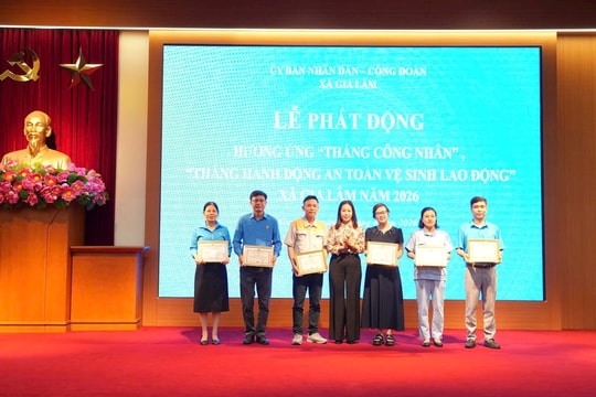 Xã Gia Lâm: Quan tâm chăm lo, bảo đảm môi trường làm việc an toàn cho công nhân