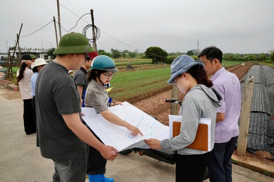 Xã Hồng Vân phân công cán bộ bám cơ sở, đẩy nhanh giải phóng mặt bằng dự án Khu đô thị Olympic
