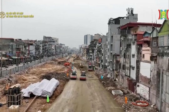 Tăng tốc thi công, bảo đảm tiến độ dự án trọng điểm của Thủ đô