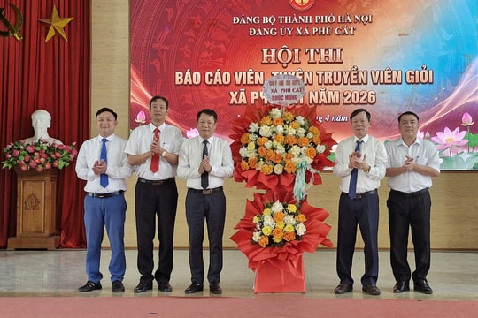 Xã Phú Cát tổ chức Hội thi báo cáo viên, tuyên truyền viên giỏi