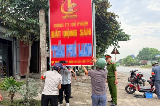 Xã Trần Phú tăng cường kiểm tra, xử lý các trường hợp tái vi phạm trật tự đô thị
