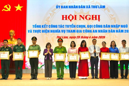 Xã Thư Lâm hoàn thành 100% chỉ tiêu tuyển quân năm 2026