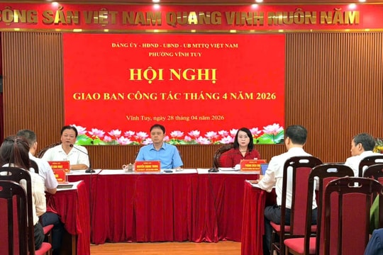 Phường Vĩnh Tuy chủ động tháo gỡ khó khăn, hoàn thành các chỉ tiêu thành phố giao