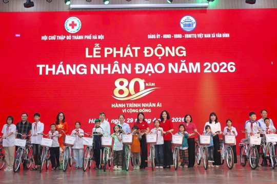 Xã Vân Đình phát động Tháng Nhân đạo 2026, lan tỏa hành trình nhân ái