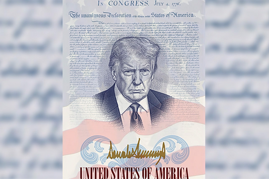 Mỹ phát hành hộ chiếu đặc biệt in hình Tổng thống Donald Trump