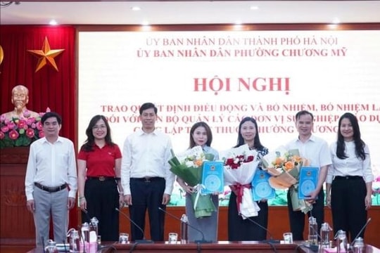 Phường Chương Mỹ điều động, bổ nhiệm cán bộ quản lý giáo dục