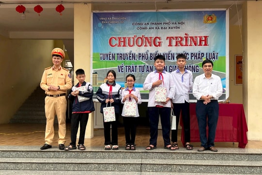 Hiệu quả từ mô hình “Cổng trường học an toàn giao thông” xã Đại Xuyên