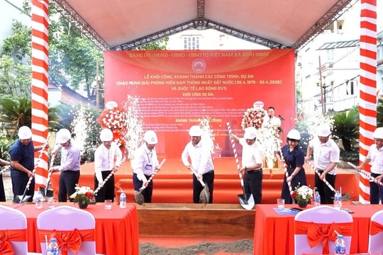 Xã Bình Minh khởi công, khánh thành 10 công trình chào mừng kỷ niệm ngày 30-4, 1-5