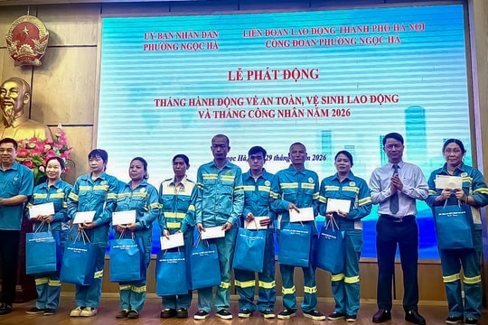 Phường Ngọc Hà phát động Tháng hành động về an toàn lao động năm 2026