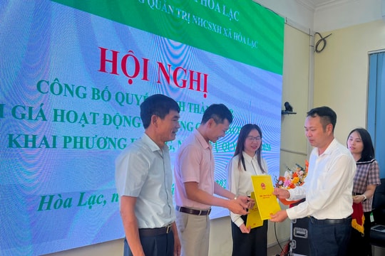 Xã Hoà Lạc thành lập Ban đại diện Hội đồng quản trị Ngân hàng Chính sách xã hội