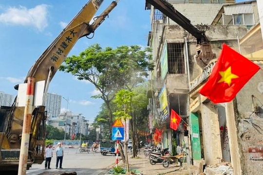 Gỡ “điểm nghẽn” mặt bằng, Khương Đình đẩy nhanh tiến độ dự án đường Vành đai 2,5