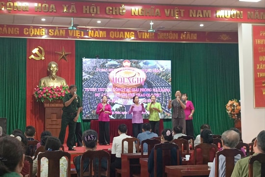 Người cao tuổi xã Thượng Phúc: Sáng tạo tuyên truyền dự án trọng điểm bằng hình thức “sân khấu hóa”