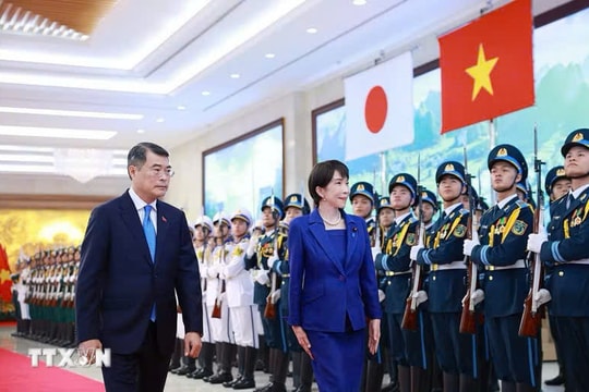 Thủ tướng Lê Minh Hưng chủ trì Lễ đón chính thức Thủ tướng Nhật Bản