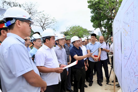 Bí thư Thành ủy Hà Nội Trần Đức Thắng tiếp tục kiểm tra một số dự án, công trình trọng điểm của Thủ đô