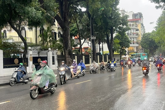 Bắc Bộ còn mưa to cục bộ và có dông rải rác