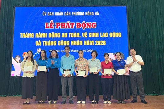 Phường Hồng Hà: Tích cực lan tỏa, hưởng ứng an toàn lao động
