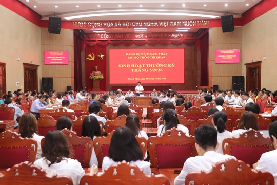 Xã Thạch Thất tổ chức sinh hoạt chi bộ mẫu