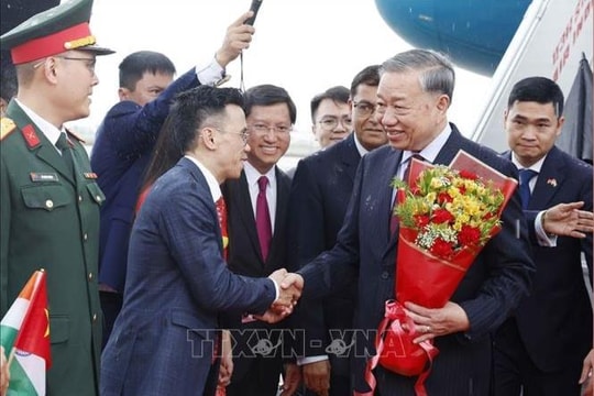 Tổng Bí thư, Chủ tịch nước Tô Lâm bắt đầu thăm cấp Nhà nước Cộng hòa Ấn Độ
