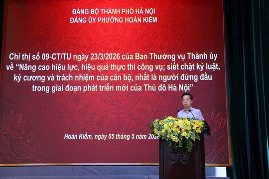 Phường Hoàn Kiếm siết chặt kỷ luật, nâng cao hiệu lực, hiệu quả công vụ và đổi mới đánh giá cán bộ