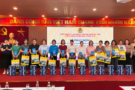 Phường Vĩnh Tuy: Ký kết chương trình phối hợp ưu đãi dành cho đoàn viên, người lao động
