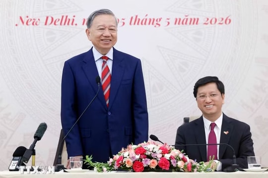 Tổng Bí thư, Chủ tịch nước Tô Lâm gặp gỡ cộng đồng người Việt Nam tại Ấn Độ