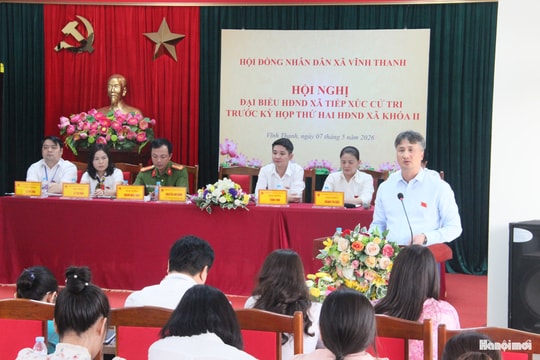 HĐND xã Vĩnh Thanh tiếp xúc cử tri trước kỳ họp thứ hai
