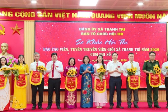 Sôi nổi hội thi báo cáo viên, tuyên truyền viên giỏi ở Thanh Trì